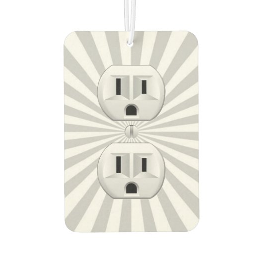 電気プラグ壁コンセントカスタマイズおもしろい! カーエアーフレッシュナー (裏面)