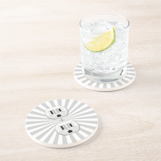 電気プラグ壁コンセントカスタマイズおもしろい! コースター (側面)