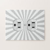 電気プラグ壁コンセントカスタマイズおもしろい! ジグソーパズル (横)