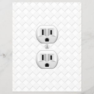 電気プラグ壁コンセントカスタマイズおもしろい チラシ
