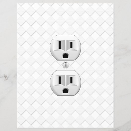 電気プラグ壁コンセントカスタマイズおもしろい チラシ (正面)