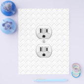電気プラグ壁コンセントカスタマイズおもしろい チラシ (シングル)