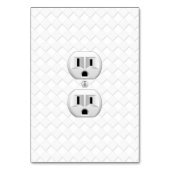 電気プラグ壁コンセントカスタマイズおもしろい テーブルナンバー (正面)