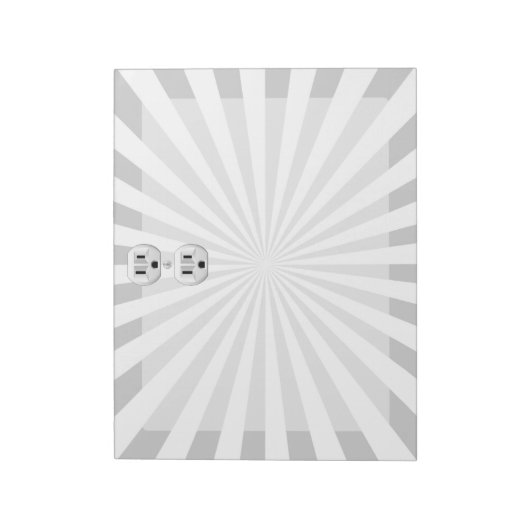 電気プラグ壁コンセントカスタマイズおもしろい! ノートパッド (回転)