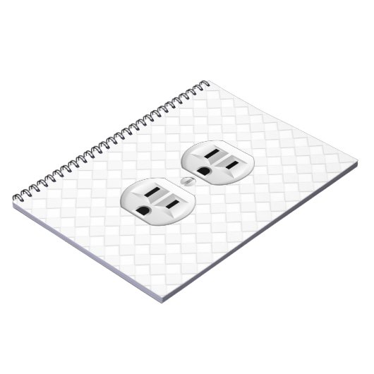電気プラグ壁コンセントカスタマイズおもしろい ノートブック (左側)