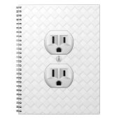 電気プラグ壁コンセントカスタマイズおもしろい ノートブック (正面)