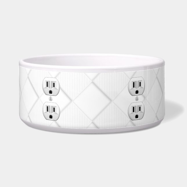 電気プラグ壁コンセントカスタマイズおもしろい ボウル (正面)