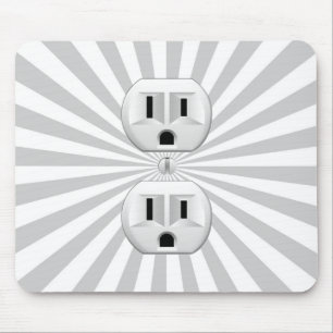 電気プラグ壁コンセントカスタマイズおもしろい! マウスパッド