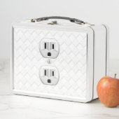 電気プラグ壁コンセントカスタマイズおもしろい メタルランチボックス (インサイチュ)