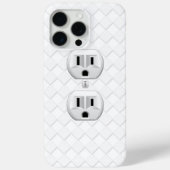 電気プラグ壁コンセントカスタマイズおもしろい Case-Mate iPhoneケース (裏面)