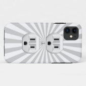 電気プラグ壁コンセントカスタマイズおもしろい! Case-Mate iPhoneケース (裏面(横))
