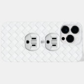 電気プラグ壁コンセントカスタマイズおもしろい Case-Mate iPhoneケース (裏面 (横))