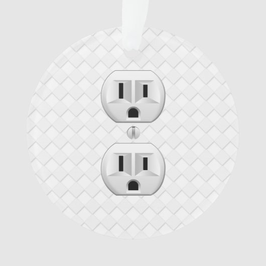 電気プラグ壁出口おもしろいThis オーナメント (正面)
