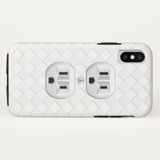 電気プラグ壁出口おもしろいThis Case-Mate iPhoneケース (裏面(横))