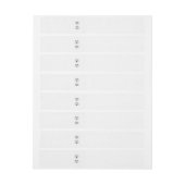 電気プラグ壁用コンセントをカスタマイズしよう ラップアラウンド宛名ラベル (シート)