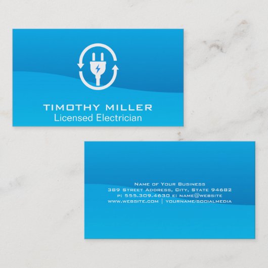 電気プラグ 名刺 (正面/裏面)