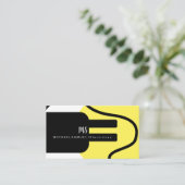 電気プラグ 電気工事士 ビジネス ブランディング 名刺 (スタンド正面)