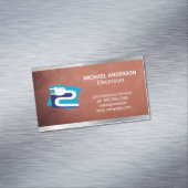 電気プラグ |電気技師 マグネット名刺 (インサイチュ)