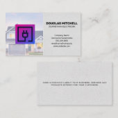 電気プラグ | 電気技師 名刺 (正面/裏面)