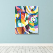 電気プリズム |ソニア・ドローネー | キャンバスプリント (インサイチュ (ウッドフロア))