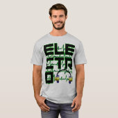 電気ヘッドフォン Tシャツ (正面フル)