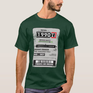 電気メーター 誕生日 1990 電気技師 ギフト v tシャツ