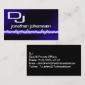 電気モダンプロフェッショナルDJ名刺 名刺 (正面/裏面)