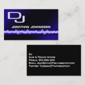 電気モダンプロフェッショナルDJ名刺 名刺 (正面/裏面)