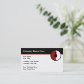 電気モダン士ロクールゴテンプレート 名刺 (スタンド正面)