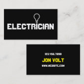 電気モダン技師 名刺 (正面/裏面)