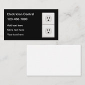 電気ユニーク技師新名刺 名刺 (正面/裏面)