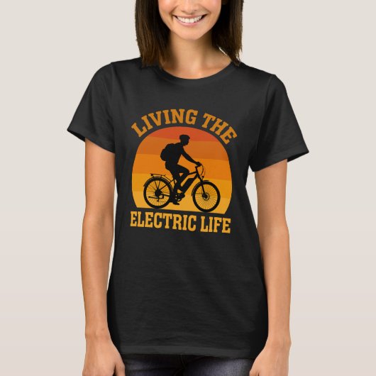 電気ライフを満喫 Tシャツ (正面)