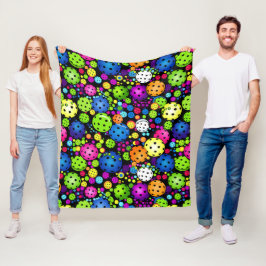 電気ラリーのピックボール フリースブランケット