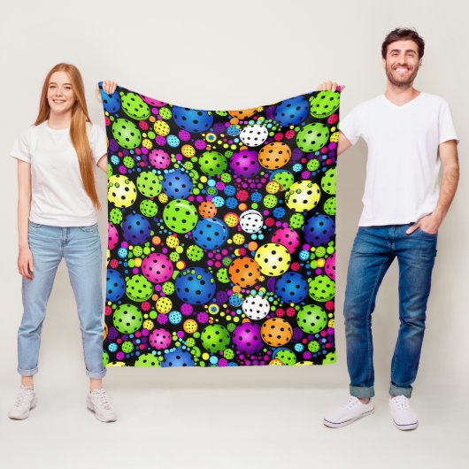 電気ラリーのピックボール フリースブランケット (インサイチュ)