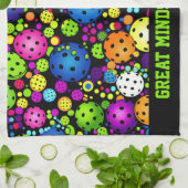 電気ラリーカスタム文字 キッチンタオル (折り畳み)