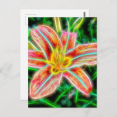 電気リリーフラットポストカード ポストカード (正面/裏面)