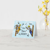 電気リーマンアンソンヒーローグリーティングカード カード (黄色い花)