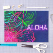 電気ルアウ（ハワイ式宴会）トロピカルナイトアロハバースデーパーティー 薄葉紙 (クラフト)