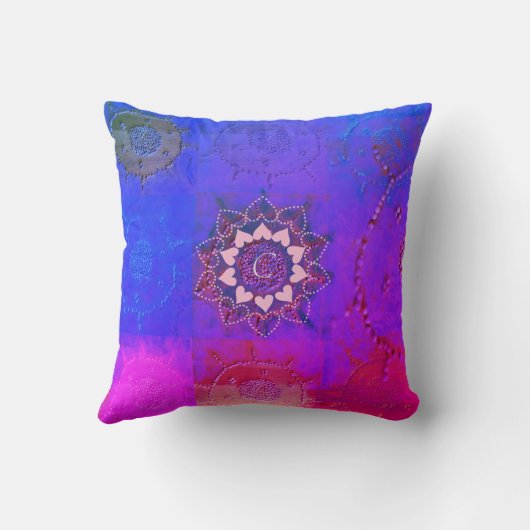 電気レンズ付きマンダラ枕 クッション (裏面)