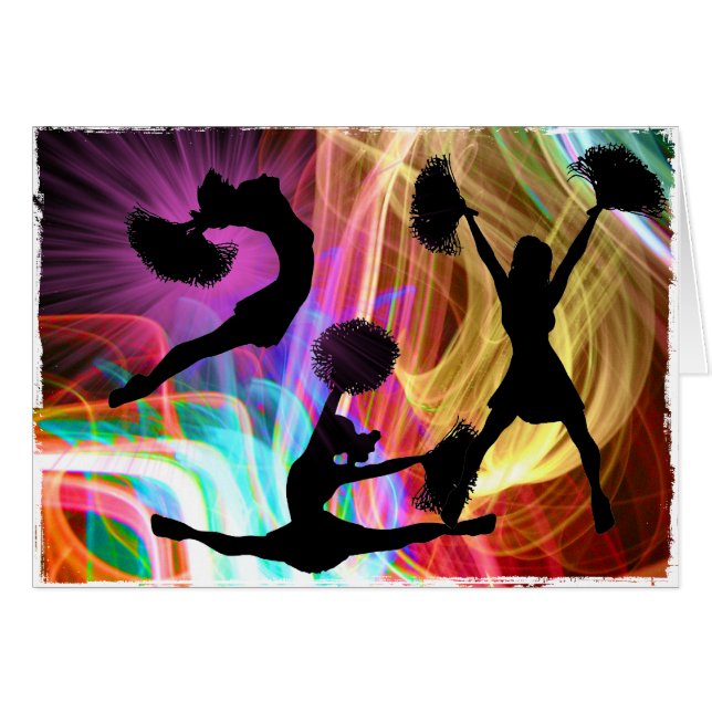 電気レーザーショーのチアリーダー (正面横)