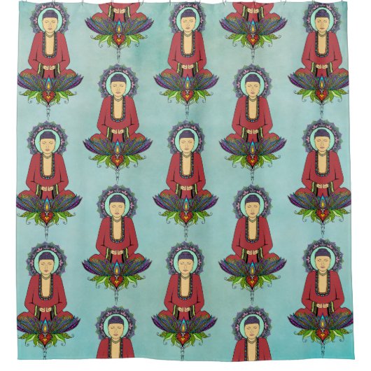 電気仏式シャワーカーテン シャワーカーテン (正面)