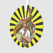 電気会社パワーラインマン – 評価 オーナメント (正面)