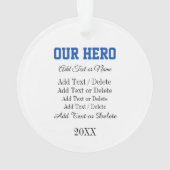 電気会社パワーラインマン – 評価 オーナメント (裏面)