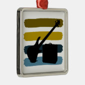 電気低音のクリスマスのオーナメント メタルオーナメント (右)