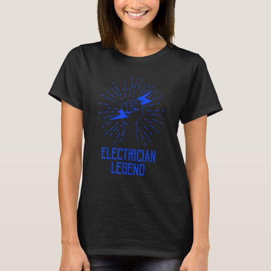 電気作業者電子電圧職人エレクトラ Tシャツ (正面)