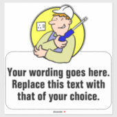 電気修理販売促進 シール (シート)