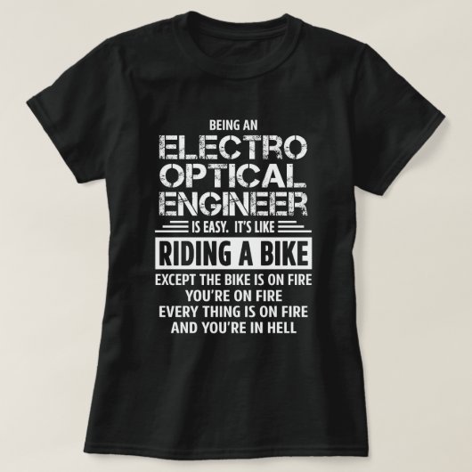 電気光学技術者 Tシャツ (デザイン正面)