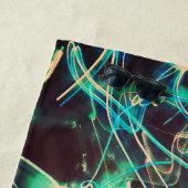 電気光線のグラデーション抽象 ビーチタオル (インサイチュ)