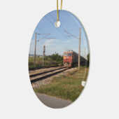 電気列車 セラミックオーナメント (左)