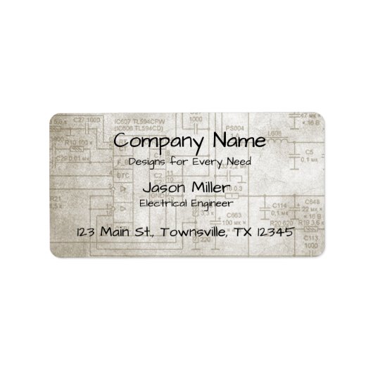 電気回路図 ラベル (正面)